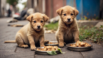 homeless puppies that live on the street and need protection.