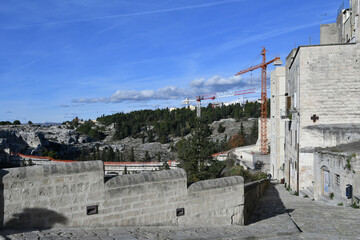 Obraz premium Panoramic view of Gravina, a small town in Puglia in Italy.
