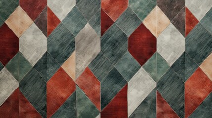 modern geometric wall edging pattern