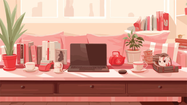 A professional working alone, brainstorming ideas. They could be sitting at their desk, working on a laptop, or simply doodling. The illustration could show the focus and determination of a single ind