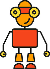 Humanoid Robot Icon
