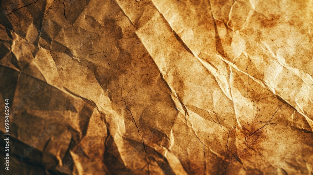 Aufkleber A close-up shot of a piece of brown paper. Perfect for adding a rustic touch to your projects or packaging