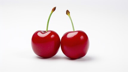 Cherry on White Background. Fresh, Healthy, Healthy Life, Fruit, Berry
