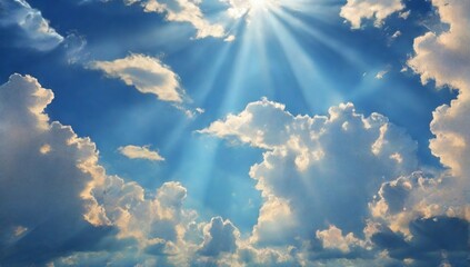 _Beautiful_blue_sky_with_sunbeams