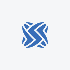 Abstract and modern lightning letter S logo