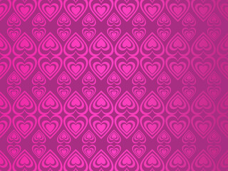 Hearts background with modern ornaments, red color, perfect for valentines, letters, gifts, prizes, surprises, etc.