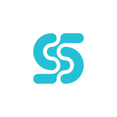 Letter S network technology logo