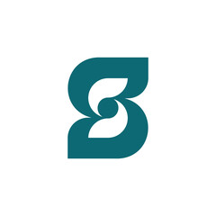 Unified and synergistic letter S logo