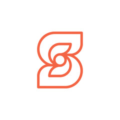 Elegant and synergistic letter S logo
