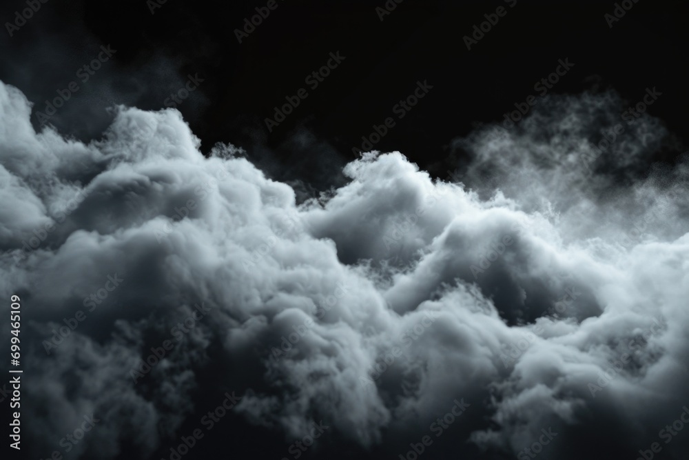 Poster a black and white photo of clouds. suitable for various uses