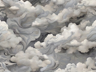 "Calm and Serene: Gray Cloud Marble for Tranquil Interiors"