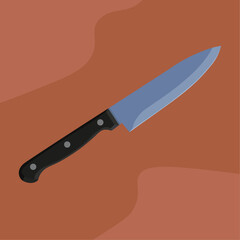 illustration of a kitchen knife