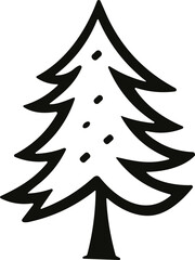 Tree Christmas Doodle illustration