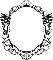 Whiskey Label Frame Badge illustration