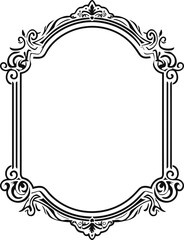 Whiskey Label Frame Badge illustration