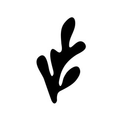 Seaweed and Coral Reefs Silhouette