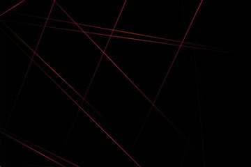 Abstract black with red lines, triangles background modern design. Vector illustration EPS 10.