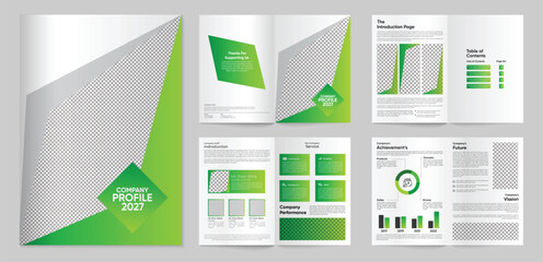 corporate brochure cover page template