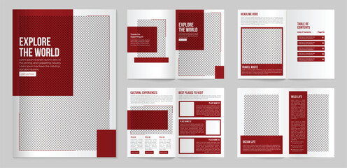 travel brochure design template