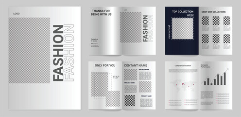 Fototapeta na wymiar fashion brochure design template 