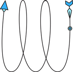 Decorative Doodle Arrow Illustration
