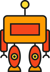 Robot Character Icon
