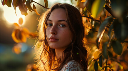Fototapeta premium beautiful woman, pc wallpaper