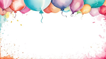 watercolor painting style vector of Birthday