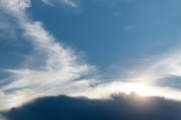 Fototapeta na wymiar Gray cloud in the sky