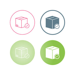 Valid Delivery of Packag Vector Icon