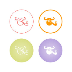 Pirate with Smoking Pipe Vector Icon