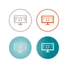Online Information Vector Icon