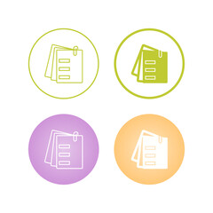 Attached Documents Vector Icon