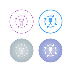Fototapeta premium Creative Process Vector Icon