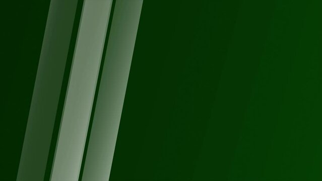 Abstract green smooth lines are forward and backward moving loop animation 4K footage.