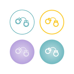 Obraz premium Handcuffs Vector Icon