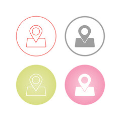 Fototapeta premium Location Vector Icon