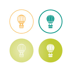 Hot Air Balloon Vector Icon