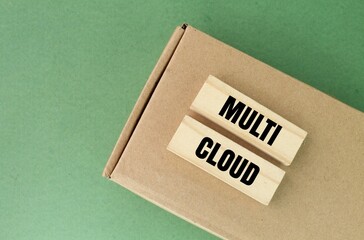 stick with the word Multi Cloud. technology concept