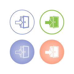 Exit Door Vector Icon