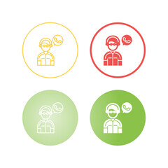 Fototapeta premium Contact Us Vector Icon