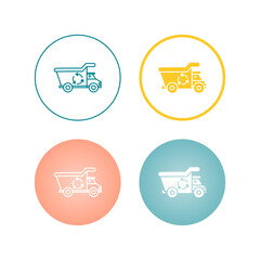 Recycling Truck Vector Icon