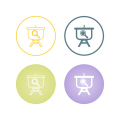 Searching Presentation Vector Icon