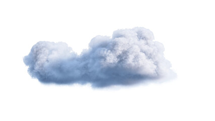 White clouds isolate on black background. 3d illustration