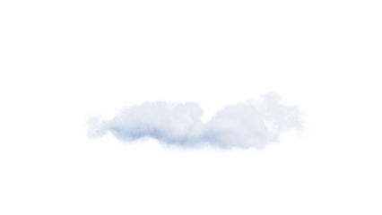 White clouds isolate on black background. 3d illustration