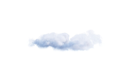 White clouds isolate on black background. 3d illustration