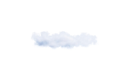 White clouds isolate on black background. 3d illustration