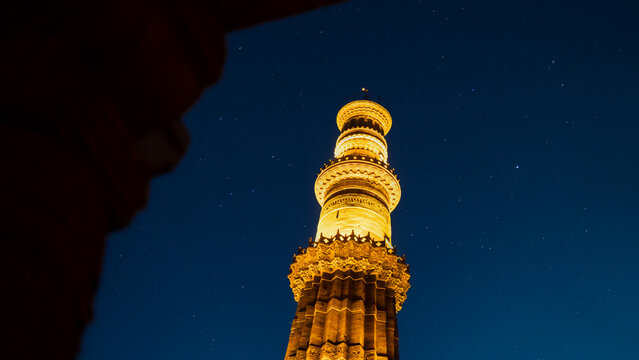 Qutab Minar located in New Delhi India, also known as Qutb or Qutub Minar, UNESCO world heritage sites