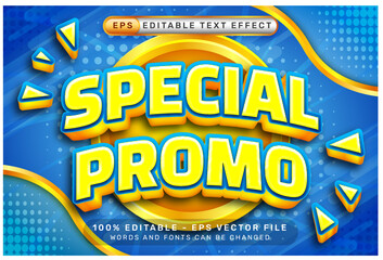 special promo 3d text effect and editable text effect