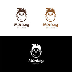 Monkey Geek Logo in Vector